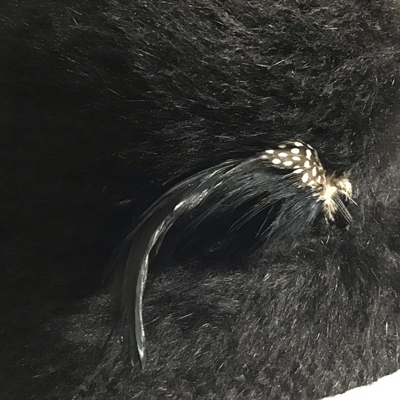 Vintage Kangol Design Hat Black England Feather Accent Bucket - Picture 10 of 10